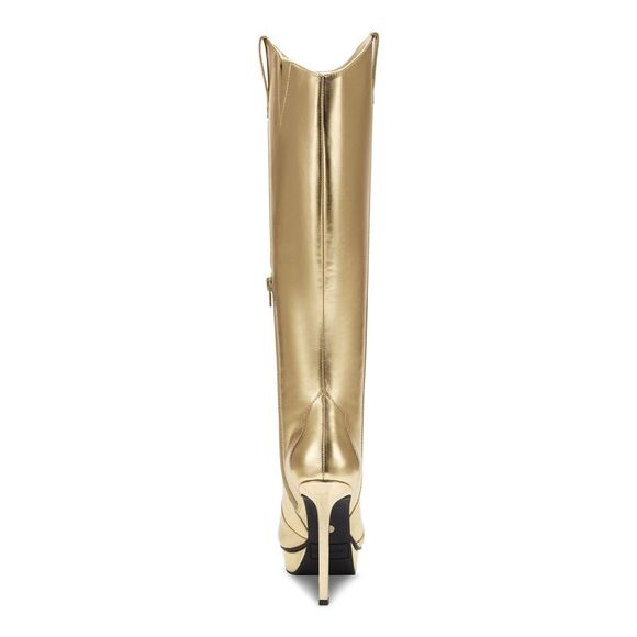 THALIA SODI Womens Beige Cushioned Pointed Toe Stiletto Zip-Up Dress Heeled Boots M
